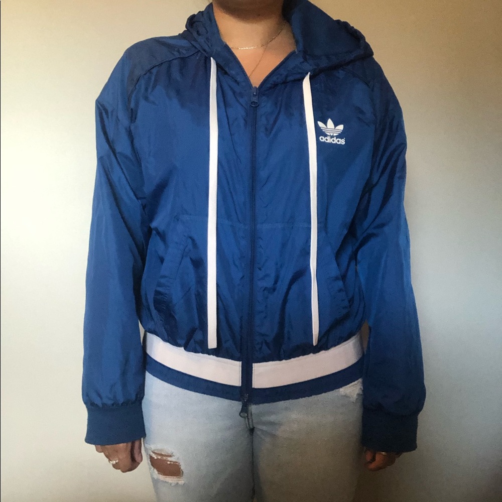 Blue ADIDAS Windbreaker Jacket - Picture 3 of 7